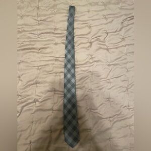 Gray Checkered Tie